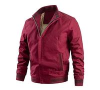 MILAX Men's Red XXL Winter Trench Coat