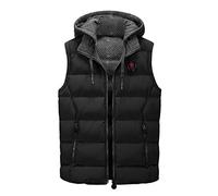 MILAX Men's Soft Fleece Vest Sherpa Lined Zip Gilet with Pocket Waterproof Body Warmer Water Resistant Outdoor Jacket Warm Fishing Vest Lightweight Gilet