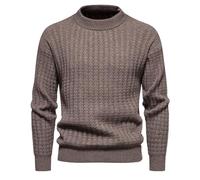 MILAX Mens Warm Thick Cotton Regular Fit Roll Polo Men's Knitted Warm Pullover with Turtleneck Slim Fit Roll Neck Pullover Sweaters Soft Stretch Knitting Jumper