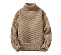 MILAX Mens Warm Thick Cotton Regular Fit Roll Polo Mens Turtleneck Jumpers Casual Jumpers High Roll Neck Knit Sweater Slim Fit Pullover Sweaters