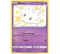 Milcery SV057/SV122 Shiny Rare Pokemon Card (Shining Fates) + 1x TitanCards® Toploader