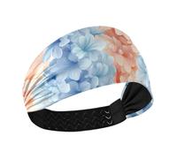 Mild and Fresh Style Hyacinth Flower Pastel Colors no slip fabric headbands for women Stretchy hair for washing face basketball Running Gym