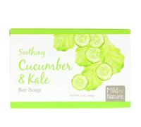 Mild By Nature, Soothing Bar Soap, Cucumber & Kale, 5 oz (141 g)