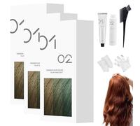 Mild DIY Hair Dye Cream, 200ml Permanent Hair Color Dye Cream, Natural Shine, Mild Formula, for All Hair Types Easy At Home Application (A43 - Orange Brown,3)