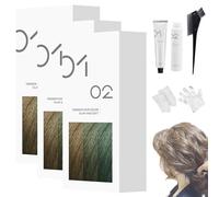 Mild DIY Hair Dye Cream, 200ml Permanent Hair Color Dye Cream, Natural Shine, Mild Formula, for All Hair Types Easy At Home Application (A11 - Brown,3)