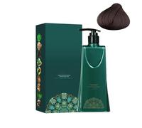 Mild Formula Long Lasting Hair Dye Set,Plant Extracts Long Lasting Hair Color Dye Cream,Single Agent Floral Dye for Gray Coverage,Keep Your Hair Fragrant All Day (Dark Brown)