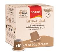 Mild Roast Nespresso Compatible Coffee Pods, 10 Pack - 100% Biodegradable & Home Compostable Original Line, Smooth Low-Intensity Eco-Friendly Coffee