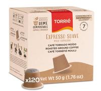 Mild Roast Nespresso Compatible Coffee Pods, 120 Pack - 100% Biodegradable & Home Compostable Original Line, Smooth Low-Intensity Eco-Friendly Coffee