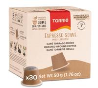 Mild Roast Nespresso Compatible Coffee Pods, 30 Pack - 100% Biodegradable & Home Compostable Original Line, Smooth Low-Intensity Eco-Friendly Coffee