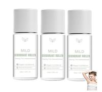 Mild Roll On Deodorant, Roll On Deodorant Womens, Quick-Dry Breathable Deodorant Roller, Natural Fragrance Protection for Underarm Neck Shoulder Multi-Part Skin Care (3PCS)