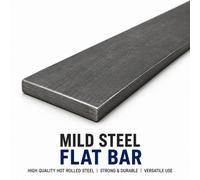 Mild Steel Flat Bar 8mm X 50mm - 300mm Length - Weldable Steel Strip For Fabrication, Diy & Construction