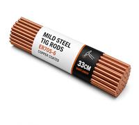Mild Steel TIG Welding Filler Rods Wire 1.6mm 2.4mm 3.2mm CCMS by BMF DIRECT, 33cm Short Length Copper Coated (100, 2.4mm)