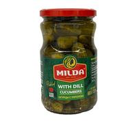 Milda Cucumbers With Dill Pickled 720Ml Ready To Eat Pickle Drain Weight 680G Pack Of 1