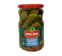 Milda Slightly Salted Cucumbers Pickled 720Ml Ready To Eat Pickle Drain Weight 680G Pack Of 1