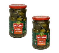Milda Sweet Cucumbers Pickled 720Ml Ready To Eat Pickle Drain Weight 680G Pack Of 2