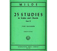 Milde: 25 Studies in Scales and Chords, Opus 24 - For Bassoon