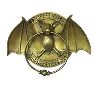 mildily Retro Door Knocker, Heavy Duty Animal Head Shaped Door Knockers, Gothic Pull Handle Knob Rings, Resin Dog Bat Head Front Door Knockers Crafts for Housewarming Gift