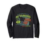 Mildly Anxious Black Cat Long Sleeve T-Shirt