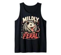 Mildly Feral Opossum Possum Funny Animal Tank Top