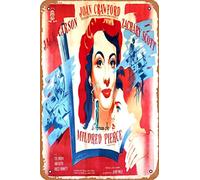 Mildred Pierce Movie Poster Retro Metal Tin Sign 8x12 Inch