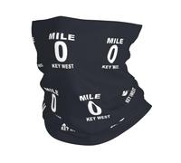 Mile 0 Key West Women Men Face Covering Scarf Multifunctional Snood Scarf Stretchy Snoods For Cycling Outdoor Running Motorcycle
