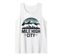 Mile High City Denver Skyline Colorado Tank Top