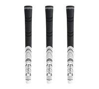 Mile High Life | Avid Golf Club Grips | 3, 13 Pc Set Bundle Golf Grips | Multi-Compound Corded Rubber Golf Grip | Standard Midsize Jumbo(3 Packs White,Standard)