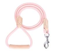 Mile High Life Dog Leash with Genuine Leather-Wrapped Ends/Handle, 4/5/6FT