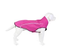 Mile High Life Dog Raincoat, Adjustable Waterproof Reflective Rain Jacket for Small Medium Large Dogs, Lightweight Breathable Pet Rain Coat with Leash Hole(Hot Pink,XXS Chest 16-19")