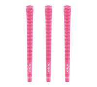 Mile High Life Golf Grips | Standard Golf Club Grips | 3 Pack or 13 Pack Golf Grips Bundle | Entry Level Rubber Golf Grip for Men, Women, Juniors(3 Pack Pink)