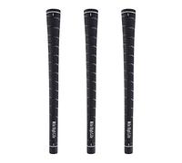 Mile High Life Golf Grips | Standard Golf Club Grips | 3 Pack or 13 Pack Golf Grips Bundle | Entry Level Rubber Golf Grip for Men, Women, Juniors(3 Pack Ladies / Black)