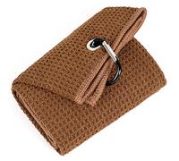 Mile High Life Golf Towel | Tri-fold Waffle Towels | Premium Microfiber Fabric | wiith Heavy Duty Carabiner Clip