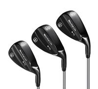 Mile High Life Golf Wedges - Entry Level Sand and Gap Sets | Black Titanium Layer Lob Clubs for Men & Women | 50/54/58 Degree Right Hand
