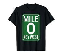 Mile Marker Key West FL.Mile Zero Route Sing Value Graphic T-Shirt, Men, Black, M