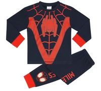 Mile Morales Spider-Man 100% Cotton Boys Pyjama Set - 3-4 Years 104cm Dark Blue