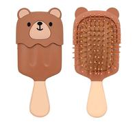 Mile Tea Bear Hair Massage Air Cushion Comb Brush, Natural Soft and Comfortable Hairbrush for Massaging Scalp, for Women Men and Kids, for All Hair Types