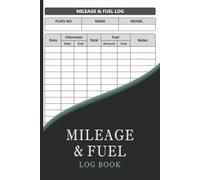 Mileage And Fuel Log Book: Logbook for Recording Vehicle Mileage and Fuel Expenses, 6x9” - 120 Pages