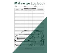 Mileage Log Book: Auto Mileage Journal, Odometer Tracker Logbook, Truck and Car For Small Business or Personal Taxes ( 120 Pages "6x9" Inches )