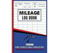 Mileage log book: Essential Vehicle Mileage Tracker for Taxes and Self-Employed Professionals: Log Odometer Readings, Trip Details & Maximize Your Tax Deductions.