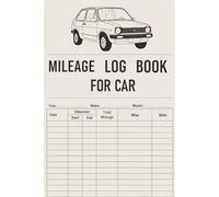 Mileage Log Book For Car: Vehicle Mileage Tracker Journal for Business or Personal Taxes and Self Employed, Perfect Size 6x9 Inch, 110 Pages.