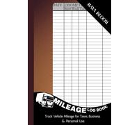 Mileage Log Book for Taxes, Business & Rideshare - 137-Page Vehicle Mileage & Expense Tracker (6×9): Includes Audit Checklist, Reimbursement Tracker, Rideshare & Delivery Driver Log, Yearly Mileage