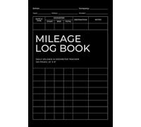 Mileage Log Book: Track Mileage, Odometer Readings & Trips for Work or Personal Driving