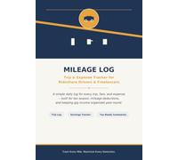 Mileage Log: Trip & Expense Tracker for Rideshare Drivers, Freelancers & the Self-Employed