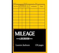 Mileage Logbook: Auto Mileage Journal | Odometer Tracker Logbook | Easy Automotive Miles Tracker for Small Business & Personal Taxes(entries)