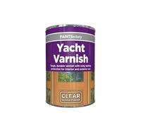 Milena 300ml Yacht Varnish Clear Gloss Tin, Quick-Drying Formula, Weatherproof Tough & Durable, UV-Resistant Protection Non Cracking Surface for Boats, Decks, Interior & Exterior Wood Projects (1)