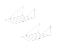 Milena 7M Over Door Clothes Airer | Caravan Laundry Hanging Towel Rail | Strong Wire Frame Washing Line | Space Saving Easy Clothes Drying Rack | Foldable Clothes Horse Rail Laundry Solution (2)