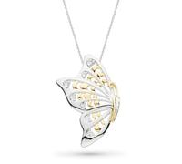 Milena Blossom Flyte Butterfly White Topaz Statement Necklace
