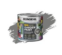 Milena Charcoal Grey Garden Paint 750ml, Water Based Wooden Paints, Fast Drying Matt Finish, Long Lasting Fade Resistance Fence Paint, DIY Colour for Brick, Flower Pots (Charcoal Grey, 750 M L)