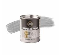 Milena Premium Metallic Silver Paint 300ml, High-Gloss Bright Finish, Refurbish Paints Indoor & Outdoor Paints, Versatile Paint for Furniture, Home Decor & Household DIY Projects (2, Silver, 300ml)
