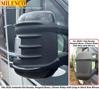 Milenco 2025 Fiat Ducato, Peugeot Boxer, Citroen Relay Mirror Protectors - Black
